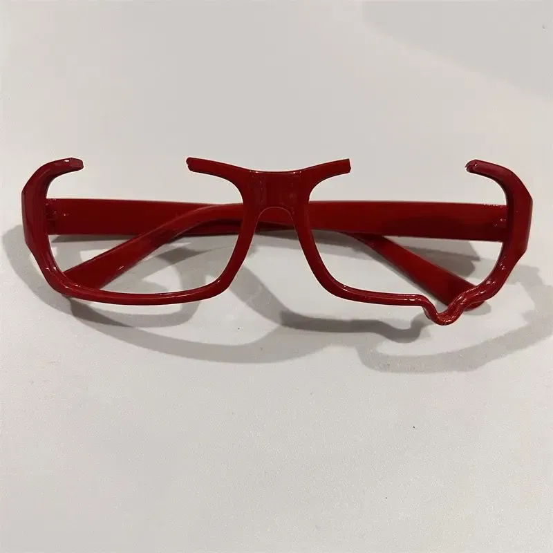 Frame Color: Gold - Japanese Anime Y2K Teardrop Cosplay Small Square Glasses Women's Retro Harajuku Glasses Clear Blue Light Blocking Eyewears