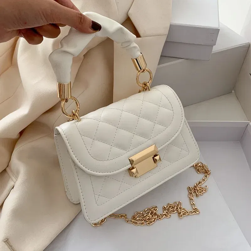 Color: PURPLE, Size: Extra Large - Women's Bags Classic Fashion Handbag Small Square Chain Crossbody Bag crossbody bags for women handbags