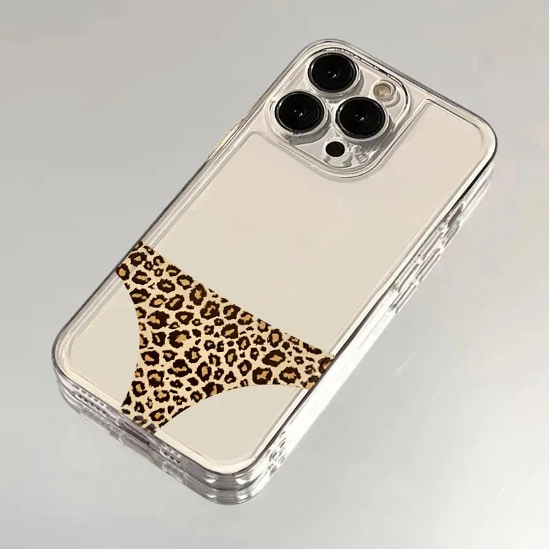 Color: Clear, Ships From: CHINA, Material: GENUINE LEATHER - for IPHONE 15 case 14 13 12 11 PROMAX 7 8 PLUS X XR XS MAX Leopard print soft silicone anti-drop and shock-proof