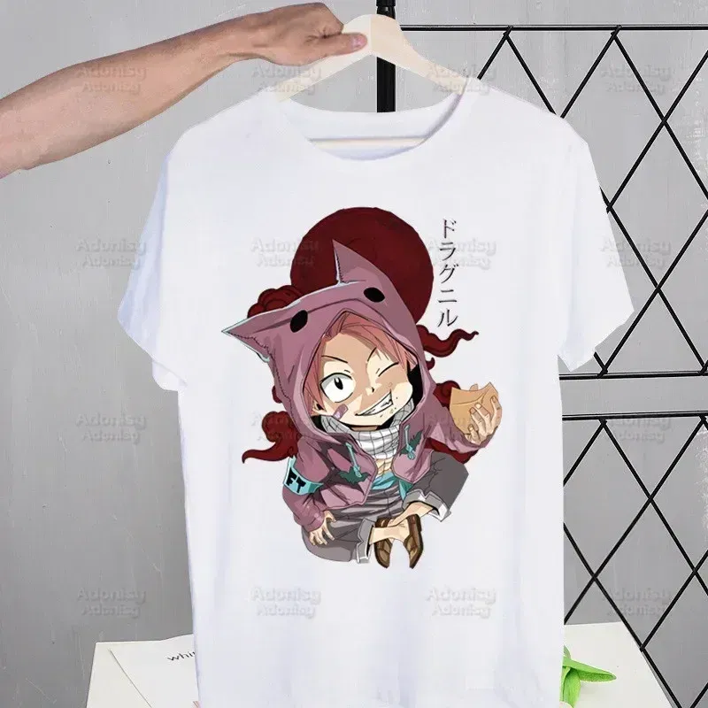 Color: Red, Size: XXXL - Anime Fairy Tail Cartoon Natsu Erza Gray Lucy T-shirts Summer Men/Women Hip Hop Tshirt Streetwear t shirts Short Sleeve Tops