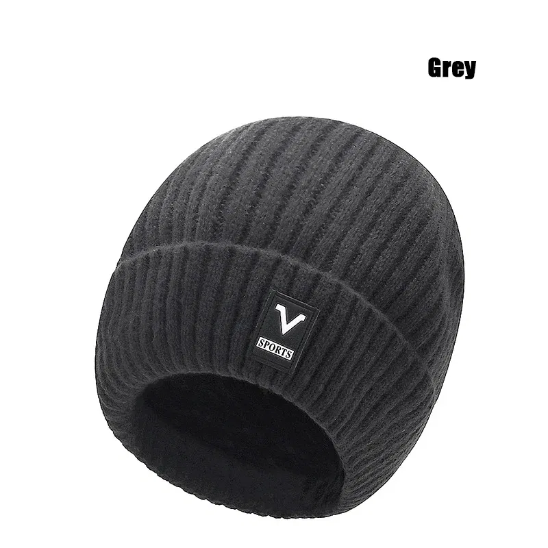 Color: GRAY, Ships From: CHINA - Beanie Men Slouchy Knit Skull Cap Warm Stocking Hats Guys Women Striped Winter Beanie Hat Cuffed Plain Hat