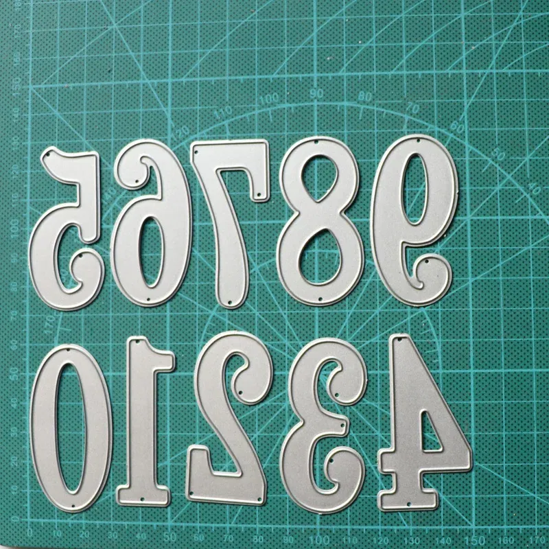 Big Digital Set Die Cut Numeral Metal Cutting Dies Stencil Scrapbooking Embossing 2024 New Christmas Craft Stamps And Dies