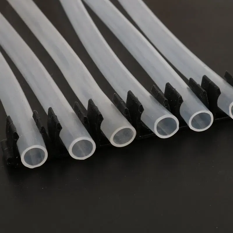 Color: black, Diameter: 3/4'' - 1pc Plastic 4 6 8 10 12mm Tube Clamp Water Pipe Support Garden Irrigation System Micro Soft Hose Fittings