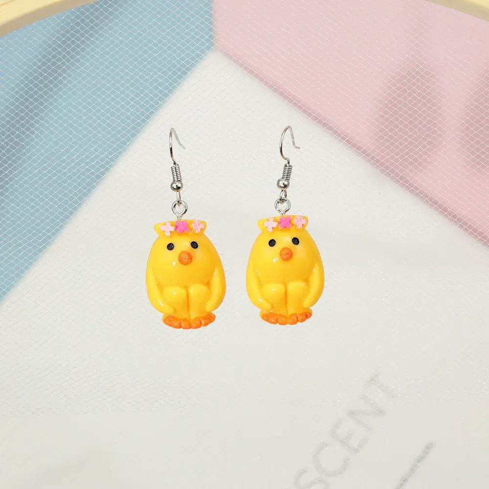 Metal Color: Green Dragonly - Ultra-Low New Fashion Cute White Cloud Stud Earrings Delicate Mushroom Clouds for Women Girls Ear Jewelry Wholesale Gifts Bear