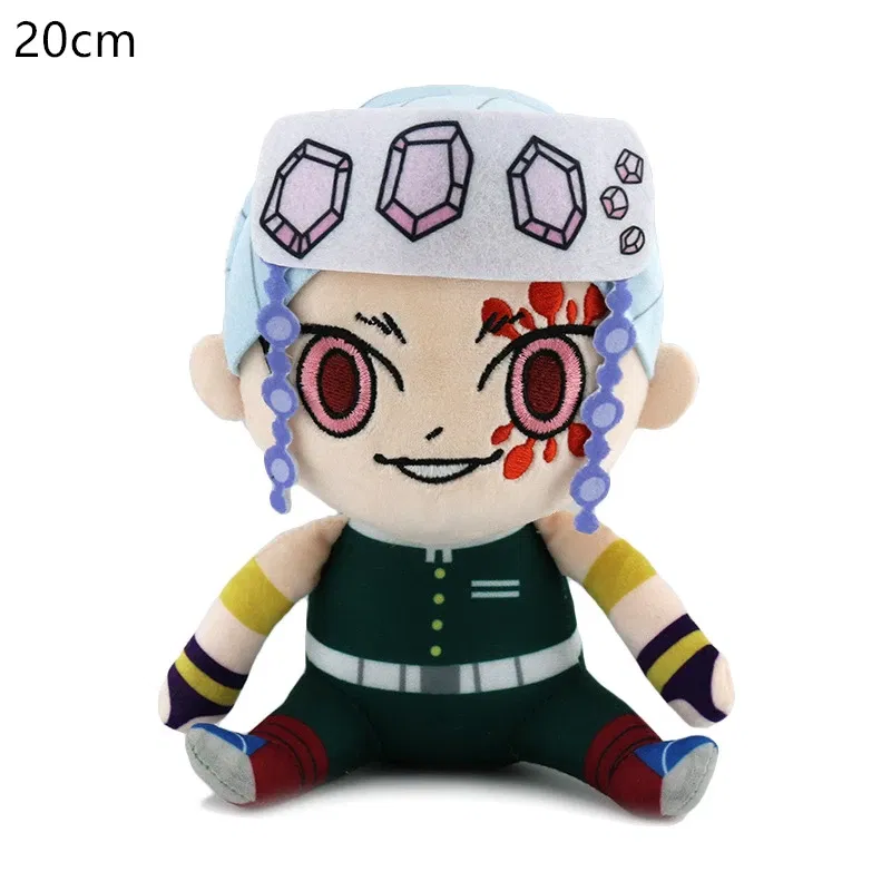 Color: FireBrick, Height: 0-10cm - 20CM New Product Japanese Anime Ghost Slayer: Blade Plush Doll Tanjiro Nezuko Game Peripheral Children's Doll Kawaii Pillow