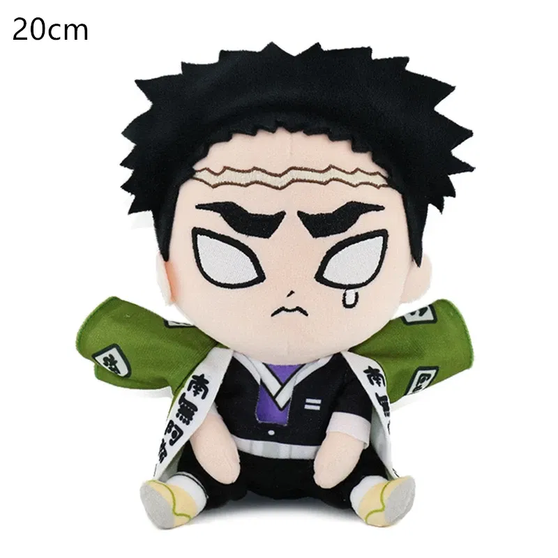 Color: FireBrick, Height: 0-10cm - 20CM New Product Japanese Anime Ghost Slayer: Blade Plush Doll Tanjiro Nezuko Game Peripheral Children's Doll Kawaii Pillow