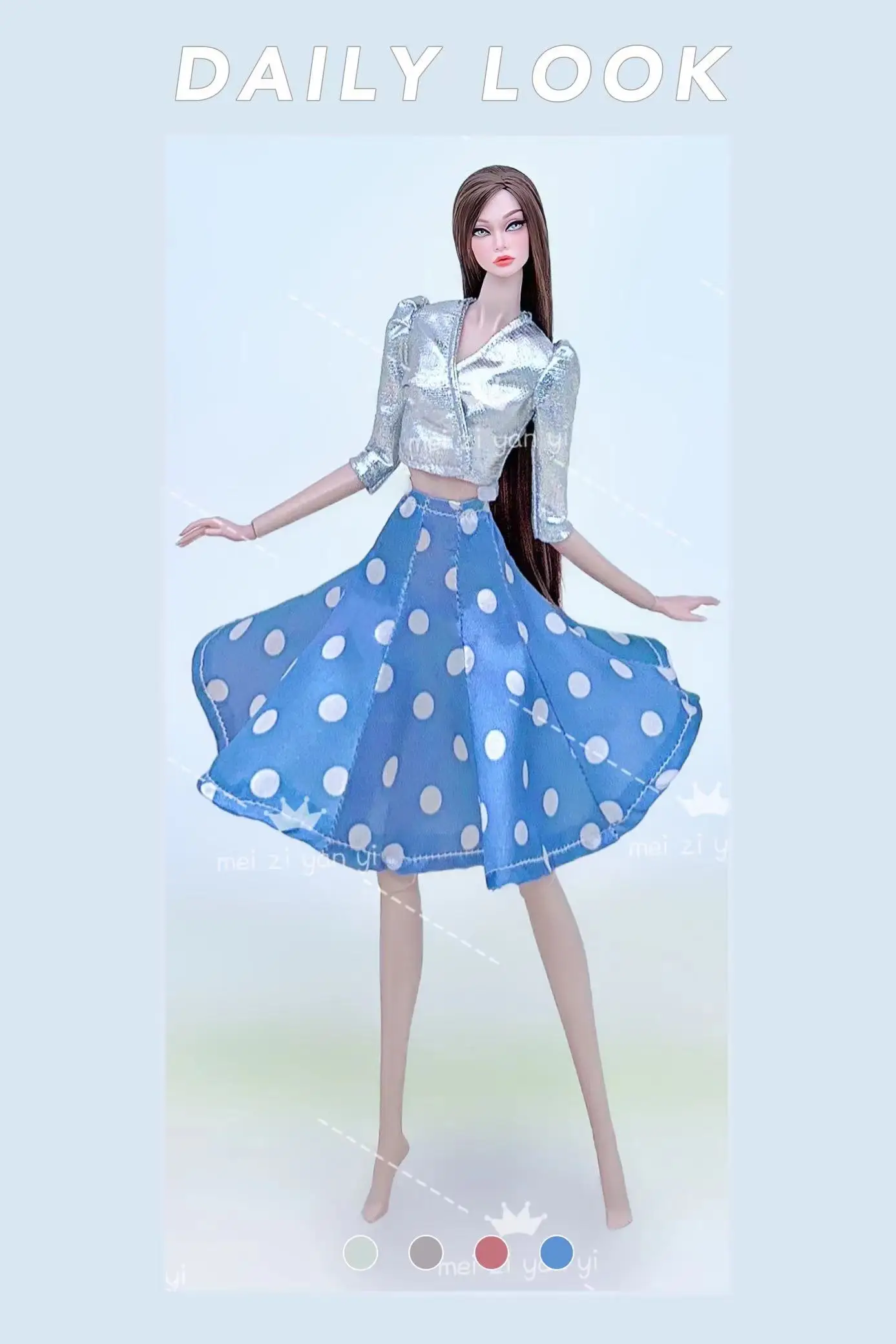 Color: Gold - Dress for barbie accessories clothing clothes fashionistas Princes cosplay costume for barbie clothes set girls birthday toys