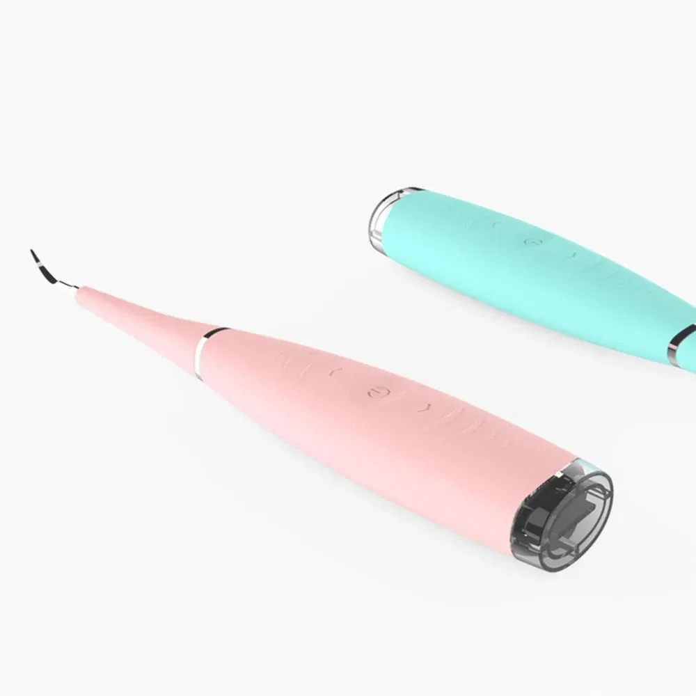 Color: green - Portable Electric Sonic Dental Scaler Tooth Calculus Remover Tooth Stains Tartar Tool Dentist Teeth Whitening Toothbrush