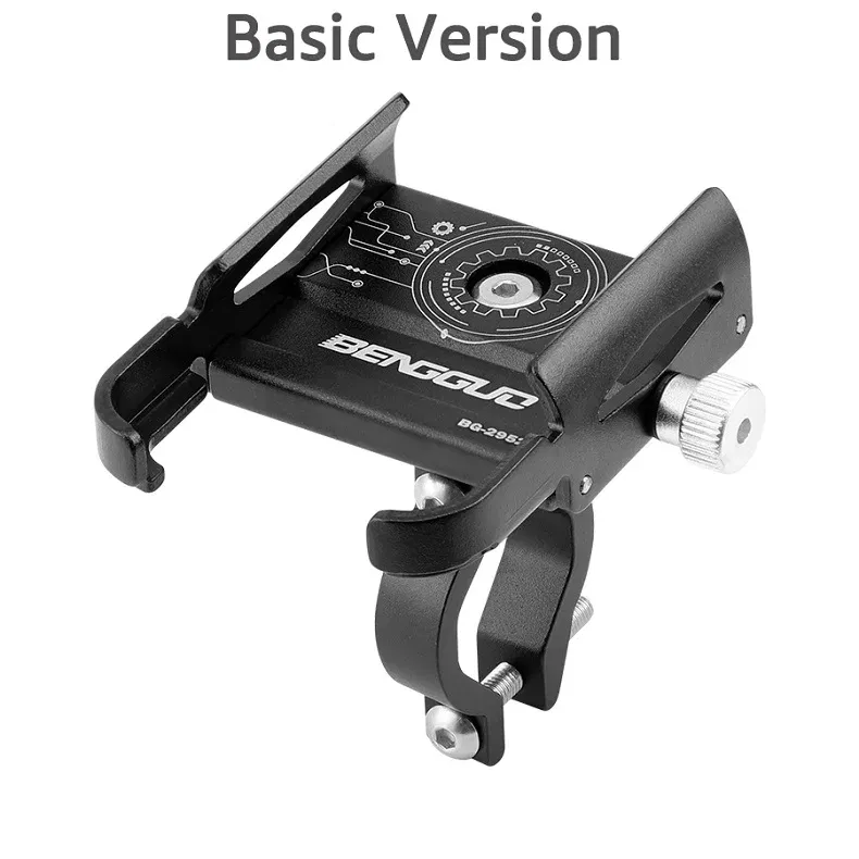Color: black - iBudim Bike Phone Holder 360 Rotation Bicycle Phone Holder for 4.7-7.0 inch Devices Motorcycle Handlebar Mobile Phone Stand