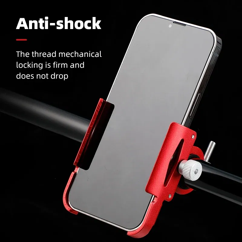 Color: black - iBudim Bike Phone Holder 360 Rotation Bicycle Phone Holder for 4.7-7.0 inch Devices Motorcycle Handlebar Mobile Phone Stand