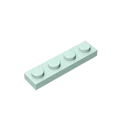 Color: Dark Grey - Gobricks 10PCS MOC Bricks Parts Plate 3710 1x4 Compatible Assembles Particles For Building Blocks DIY Bricks Educational Toys