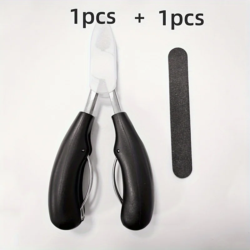 Color: Light Grey - Professional Grade Concave Stainless Steel Nail Clippers for Thick Nails and Ingrown Toenails Sharp Curved Blade for Easy Trimmi
