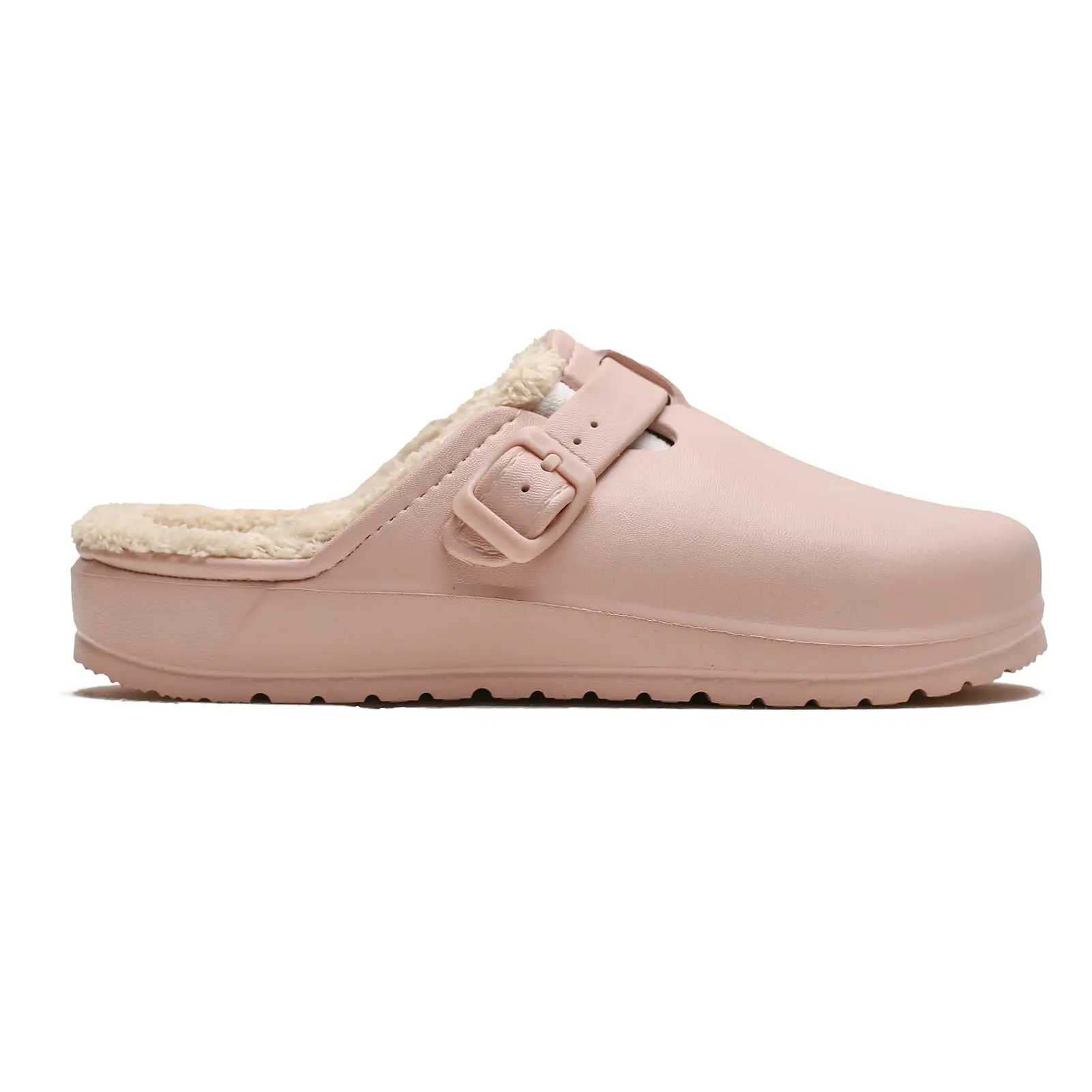 Color: Beige, Shoe Size: 43, Ships From: CHINA - Asgard Fur Women Slippers New Anti-slip Waterproof Plush Lined Outdoor Garden Shoes Winter Fluffy Shoes Warm Fuzzy House Slides