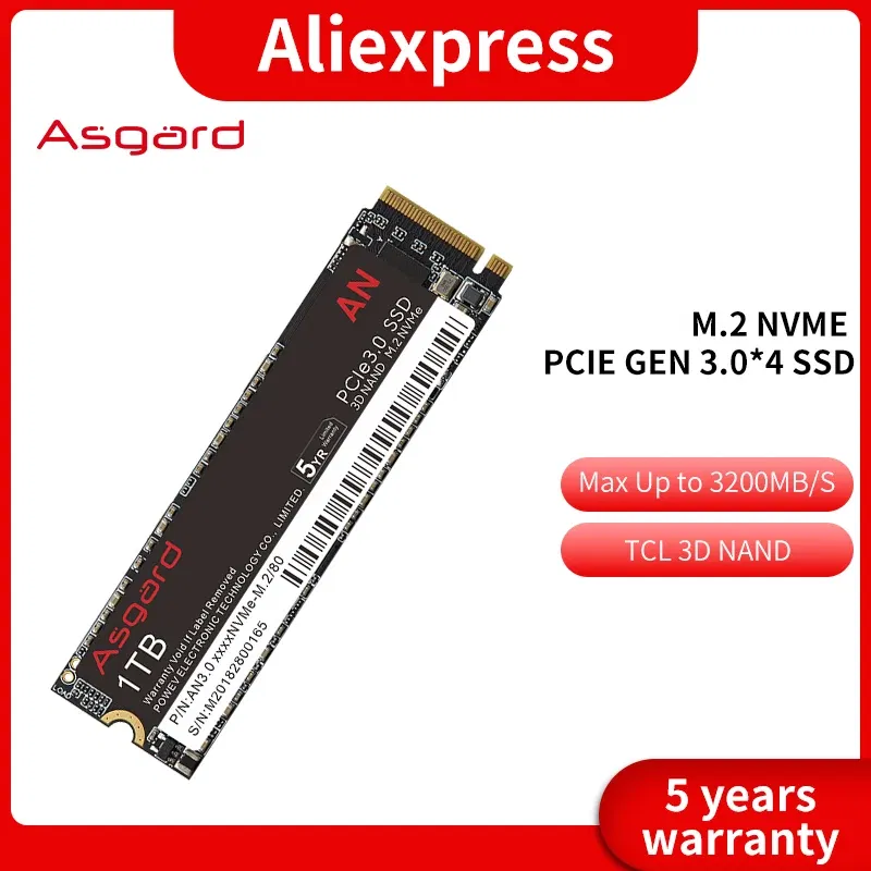 SSD Capacity: 480GB - Asgard 512GB 1TB 2TB M.2 SSD M2 512gb PCIe NVME 512GB 1TB 2TB Solid State Drive 2280 Internal Hard Disk for Laptop Cache