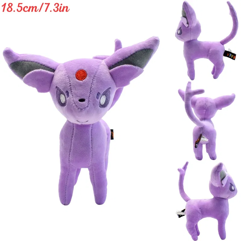 Color: Coffee - Pokemon Shiny Mimikyu Cubone Butterfree Plush Toys Anime Caterpie Shinx Charizard Stuffed Animal Peluche Dolls Birthday Gift Kid