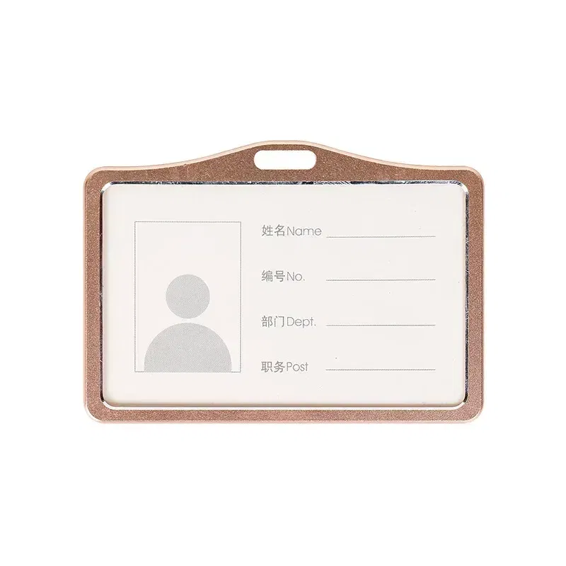 Color: army green - Aluminum Alloy Card Cover Case Women Men Work Name Bank ID Card Holders Business Badge Case Credit Card Badge Case Bag Pouch