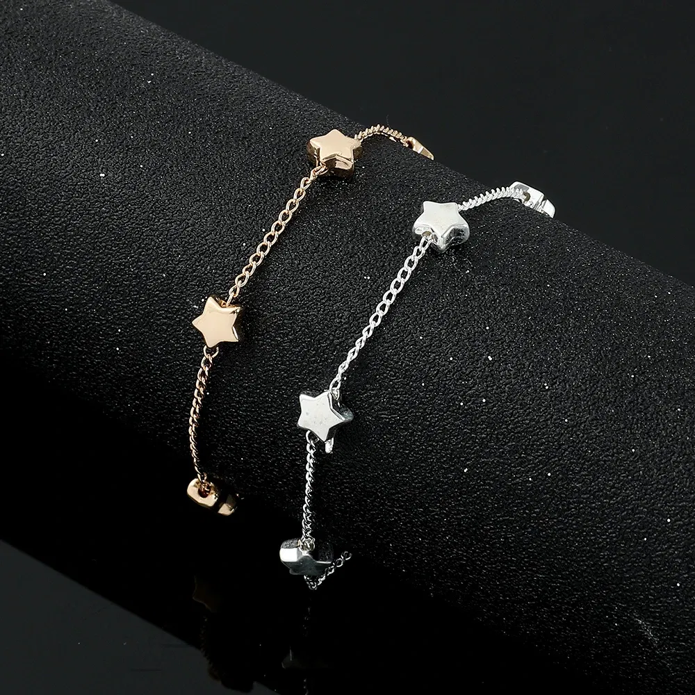 Metal Color: Gold-color, Ships From: CHINA - Beautiful stars Bracelets for Women Korean Fashion Designer Party Wedding Jewelry Holiday Gifts