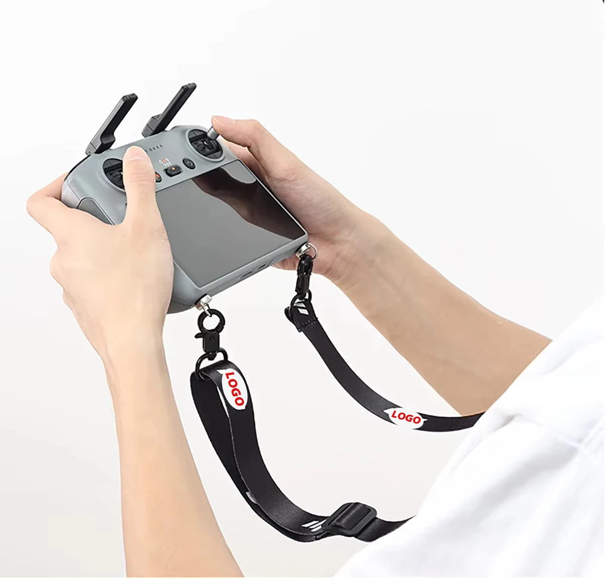 Color: Light Grey, Bundle: Bundle 2 - Lanyard for DJI RC & RC 2 & RC Pro Controller, DJI Mini 4 Pro Lanyard RC Neck Strap, Compatible with DJI Mini 3 Pro/Mavic 3/Air2
