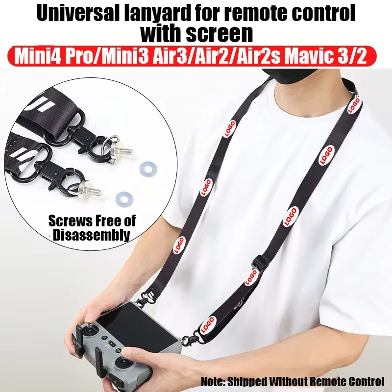 Color: Light Grey, Bundle: Bundle 2 - Lanyard for DJI RC & RC 2 & RC Pro Controller, DJI Mini 4 Pro Lanyard RC Neck Strap, Compatible with DJI Mini 3 Pro/Mavic 3/Air2