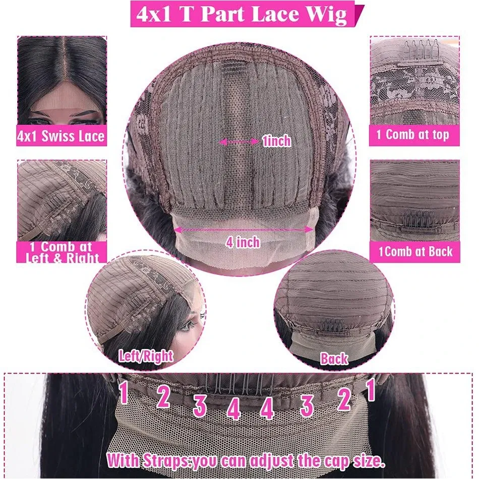 Hair Color: #4, Stretched Length: 14inches - 13X4 Glueless Water Wave Wigs Human Hair Pre Cut Bob Wig Ready To Go 180% Density 4x4 Water Wave Lace Closure Wigs Human Hair