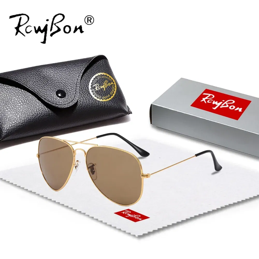 Lenses Color: Blue, Frame Color: Red - Classic Retro Pilot Polarized Sunglasses Men Luxury Metal Black Aviation Sun Glasses Male Fashion Driving Vacation Shades UV400