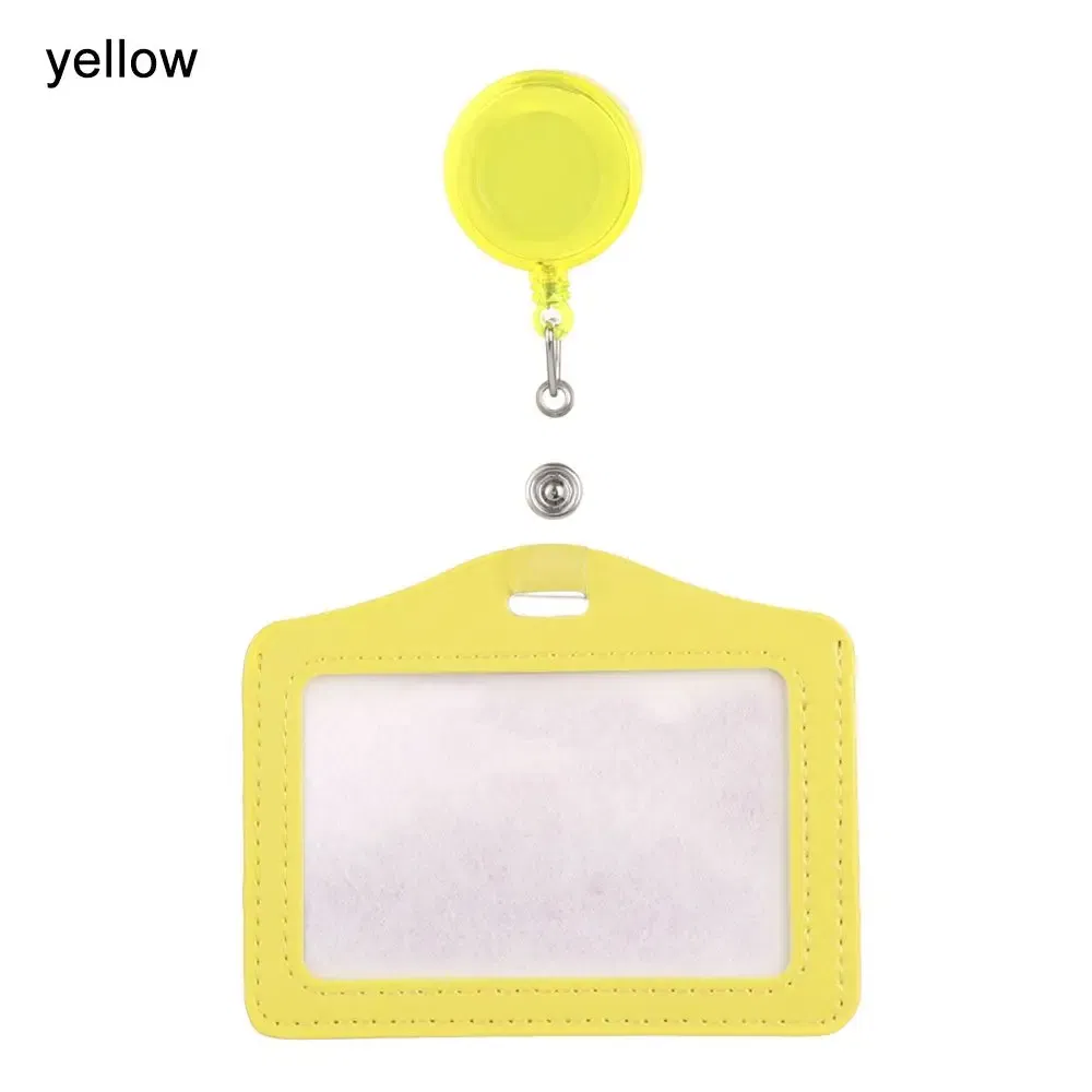 Color: Purple Black - Unisex Work Card Holders With Lanyard PU Bank Card Name Credit Card Holders Card Bus ID Holders Identity Badge With Neck Strap