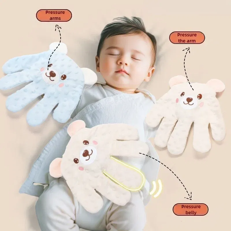 Color: Blue - Newborn Baby Sleep Aid Palm Pillow Baby Soothing Palm Baby Sleep Aid Baby Calming Sleep Remote Control Toddler Palm Pillow