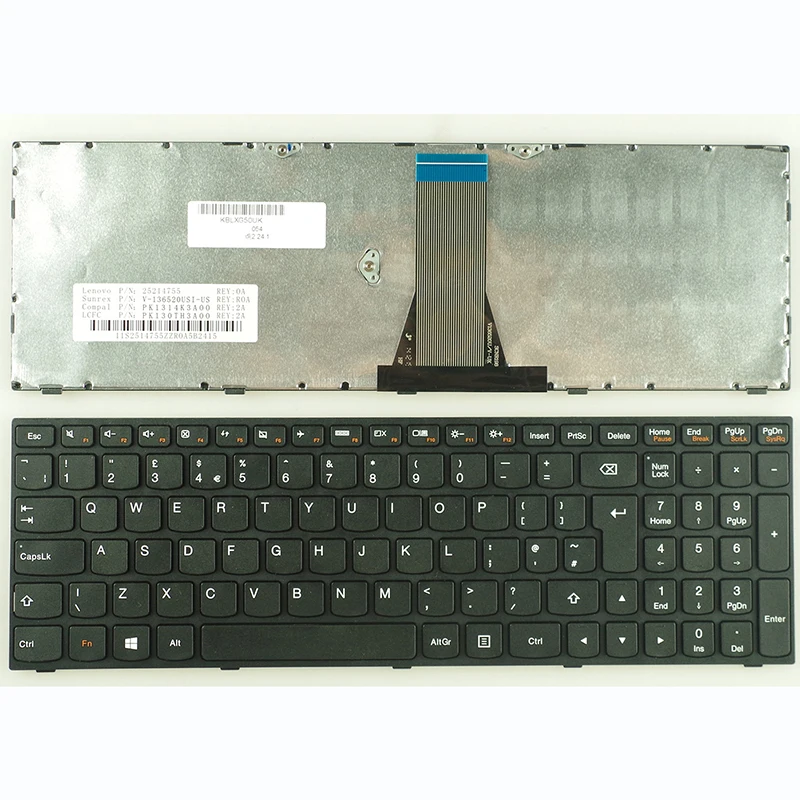 Color: PURPLE - US/UK/RU/SP/FR/TI/AR Laptop Keyboard For Lenovo G50 G50-30 G50-45 G50-70/AT G50-80 B50 B50-30 B50-45 B50-70 B50-80 Y50C