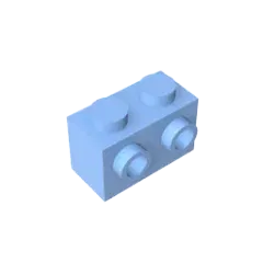 Color: light green - MOC PARTS DIY GDS-634 BRICK 1X2 W. 2 KNOBS compatible with lego 11211 children's toys Assembles Building Blocks Technical