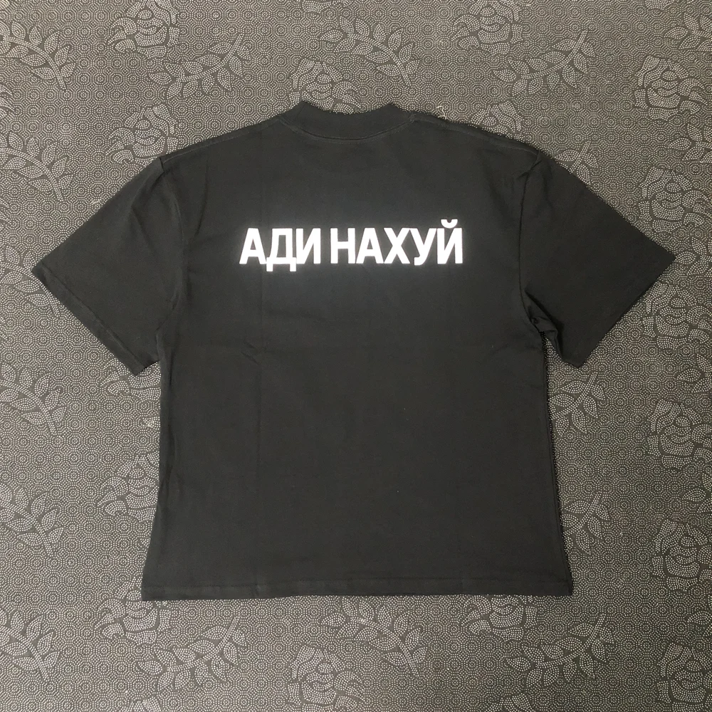 Color: black, Size: XL - Frog Drift Kanye West YZY DONDA Fashion Streetwear Quality Printed Clothing Casual Loose Oversize Tee Tops T Shirt For Men