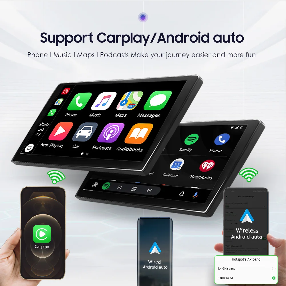 Color: Black - TOYOUSONIC 2 Din 9/10 Inch Android Car Radio 4G 64G Universal Multimedia Player Carplay Android Auto Autoradio Stereo Bluetooth