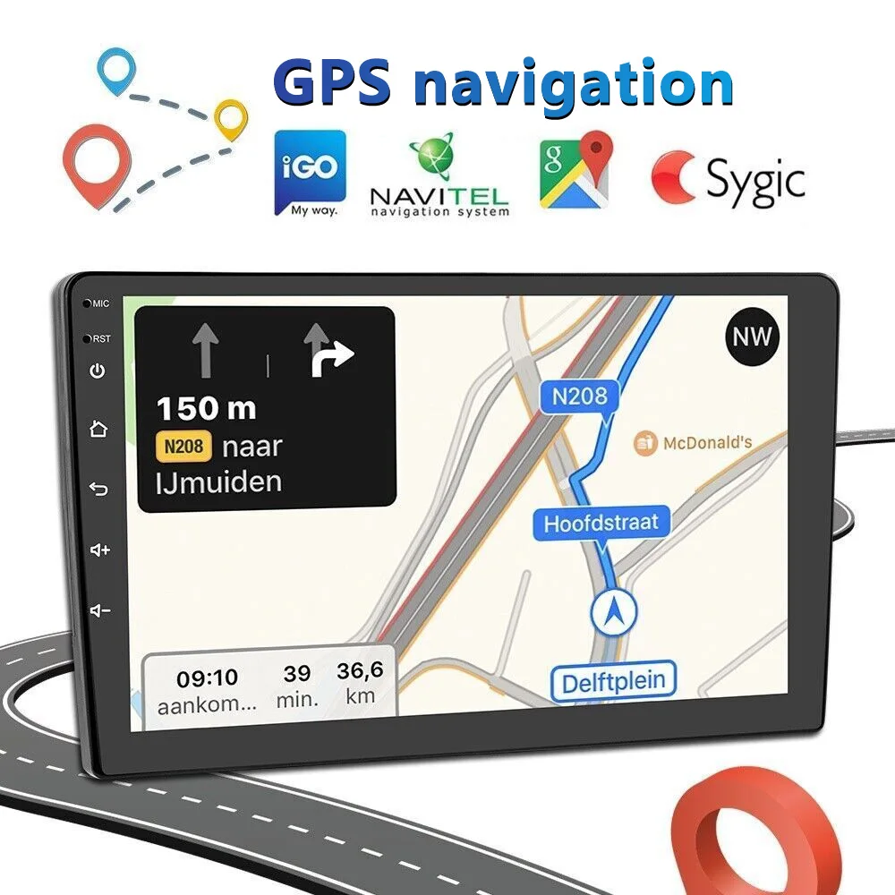 Color: Black - TOYOUSONIC 2 Din 9/10 Inch Android Car Radio 4G 64G Universal Multimedia Player Carplay Android Auto Autoradio Stereo Bluetooth