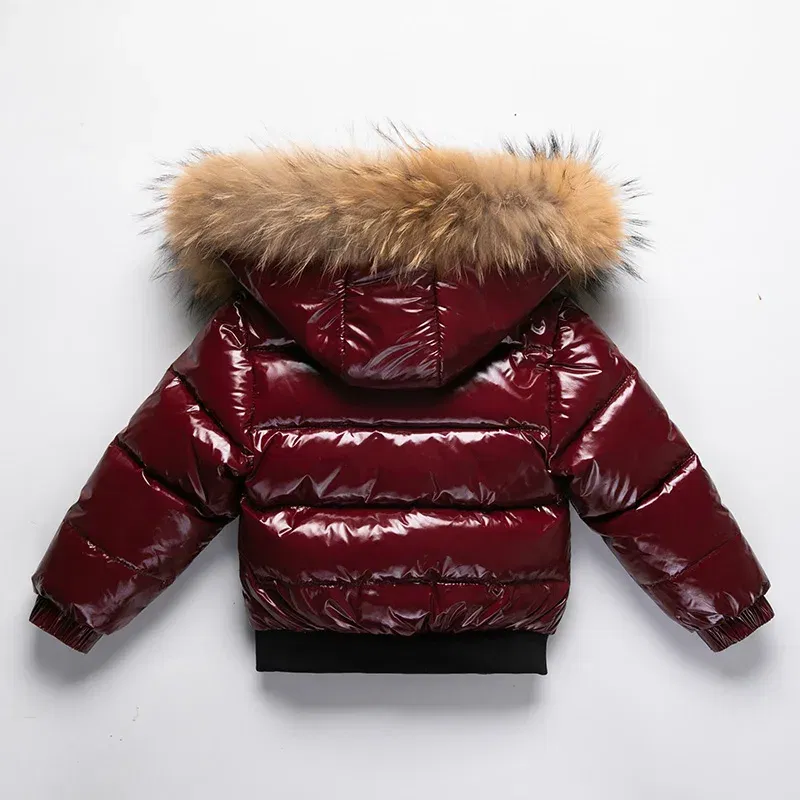 Color: black, Kid Size: 4T - UNITIM 1-6 Years New Winter Toddler Boys Snowsuit Hooded Warm Collar Boys Winter Thicken Coat Outerwear Kids Boys 90% Duck Down