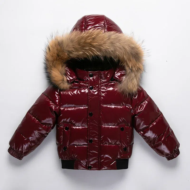 Color: black, Kid Size: 4T - UNITIM 1-6 Years New Winter Toddler Boys Snowsuit Hooded Warm Collar Boys Winter Thicken Coat Outerwear Kids Boys 90% Duck Down