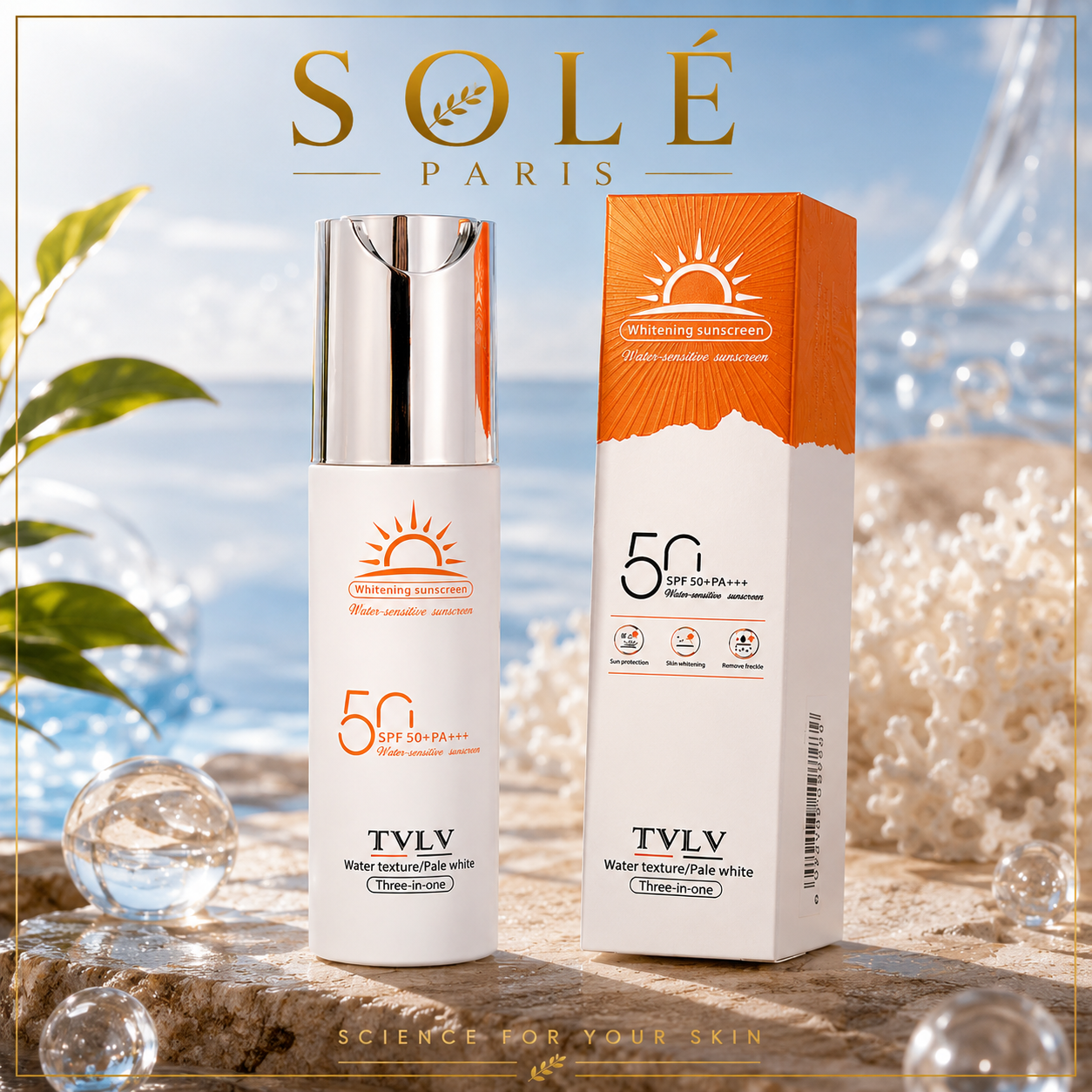 TVLV SPF 50+ PA+++ Whitening Sunscreen