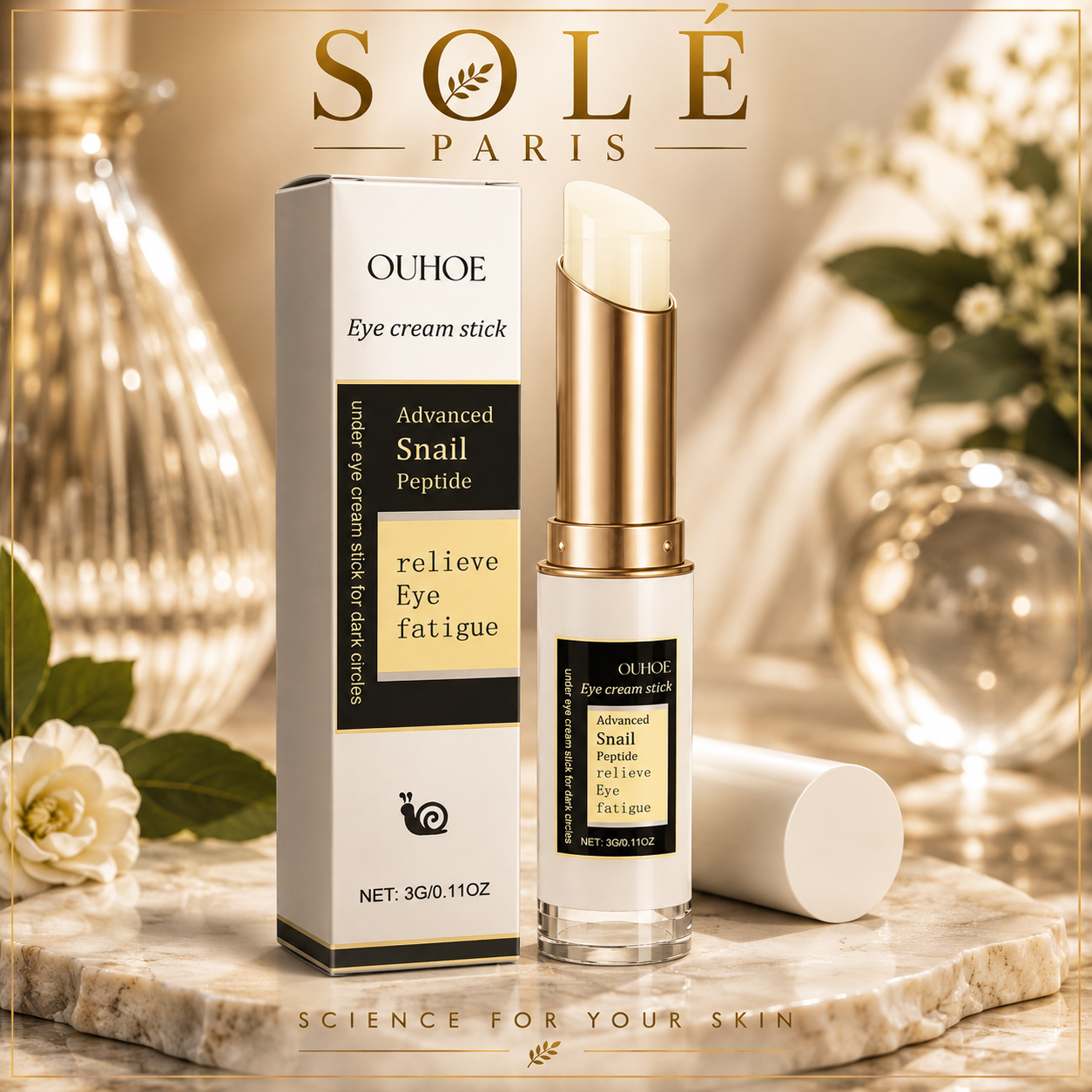 OUHOE Advanced Snail Peptide Eye Cream Stick