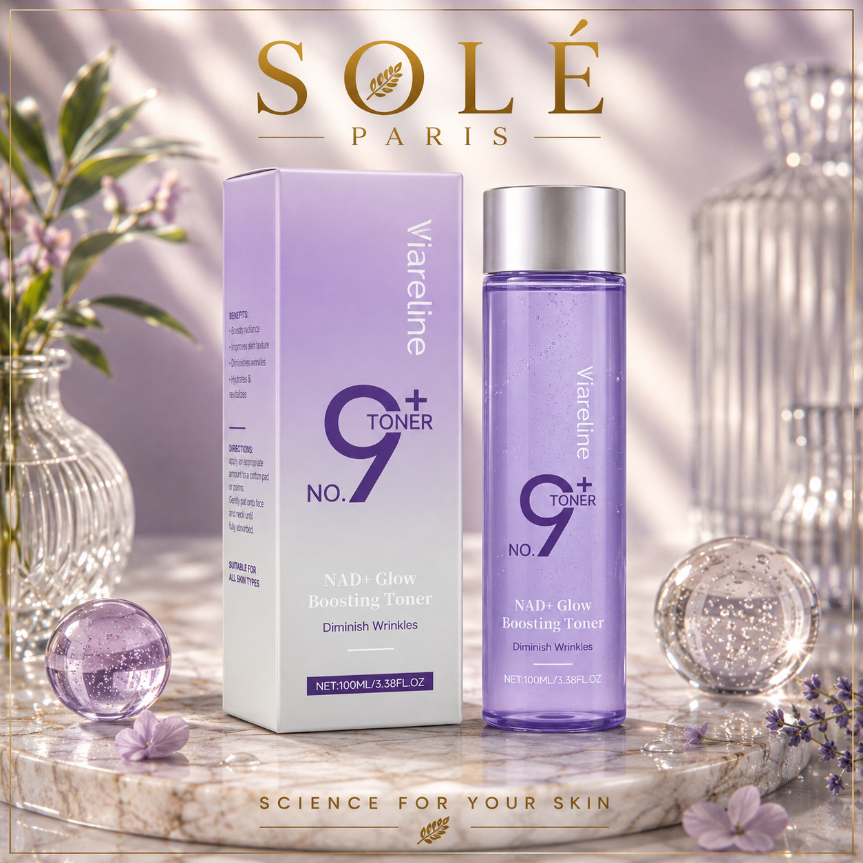 Viareline NAD+ Glow Boosting Toner