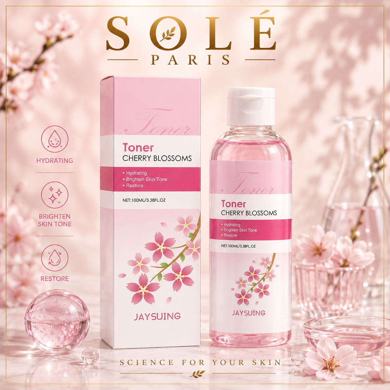 Jaysuing Cherry Blossom Hydrating Toner