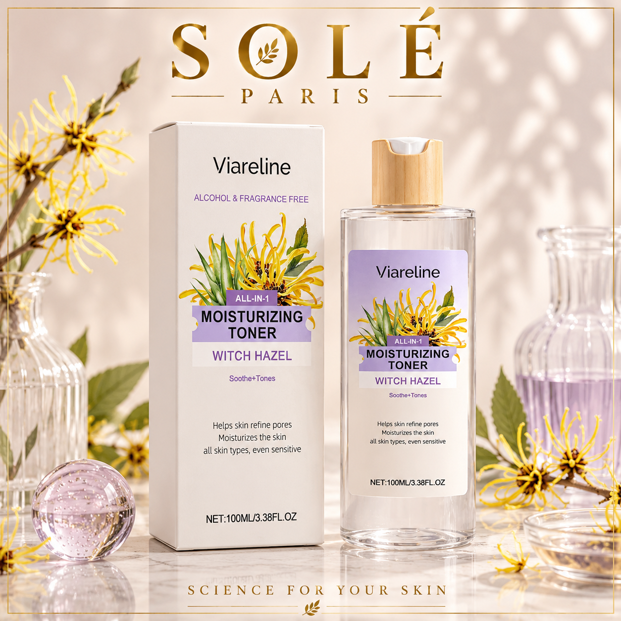 Viareline Witch Hazel Moisturizing Toner