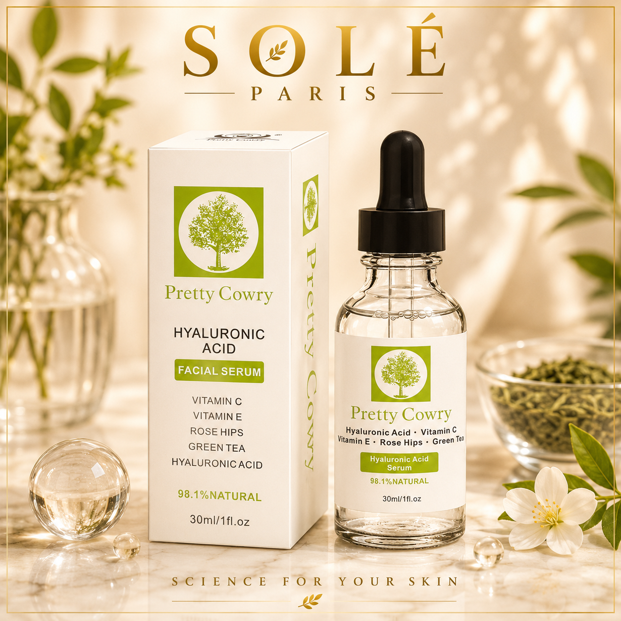 Pretty Cowry Hyaluronic Acid Facial Serum