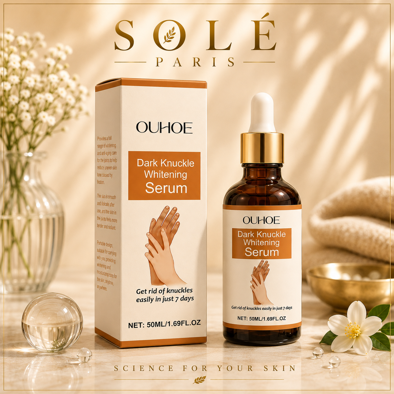 OUHOE Dark Knuckle Whitening Serum