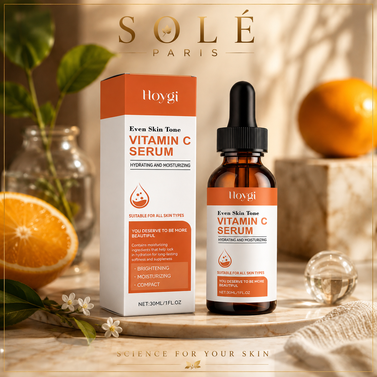 Hoygi Vitamin C Brightening & Hydrating Face Serum