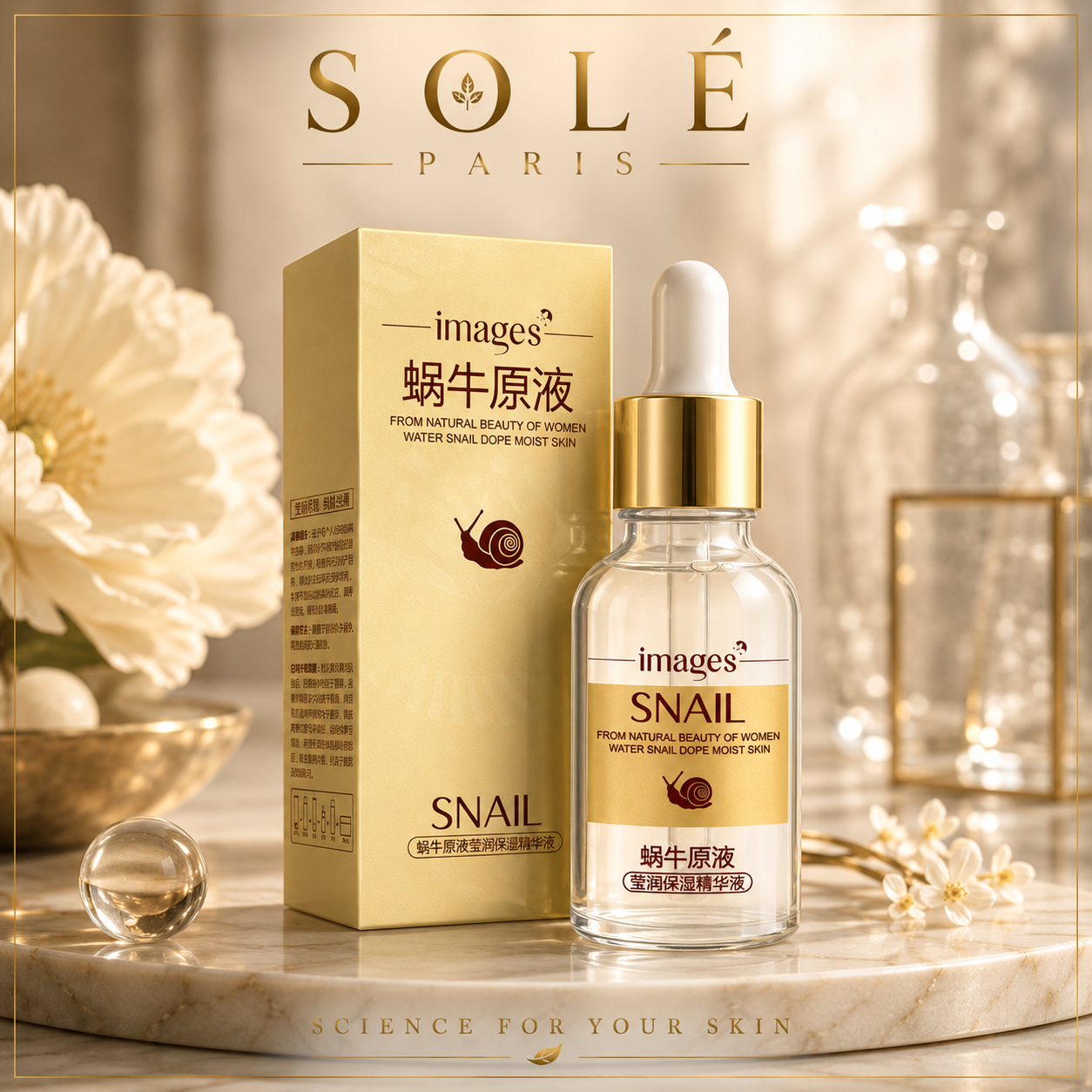 Images Snail Moisturizing Essence Serum