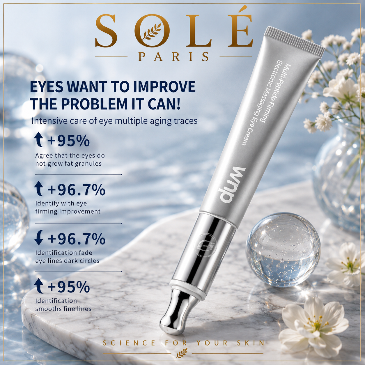 WNP Multi-Peptide Firming Eye Cream with Massage Applicator