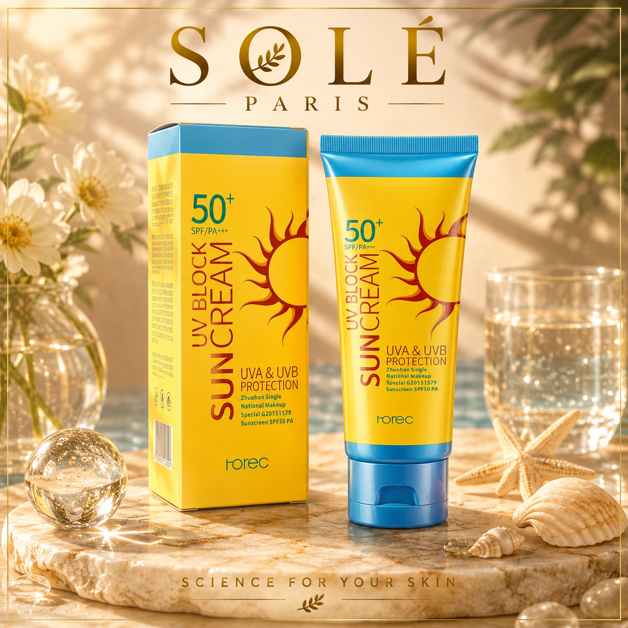 Rorec UV Block Sun Cream SPF 50+ PA+++
