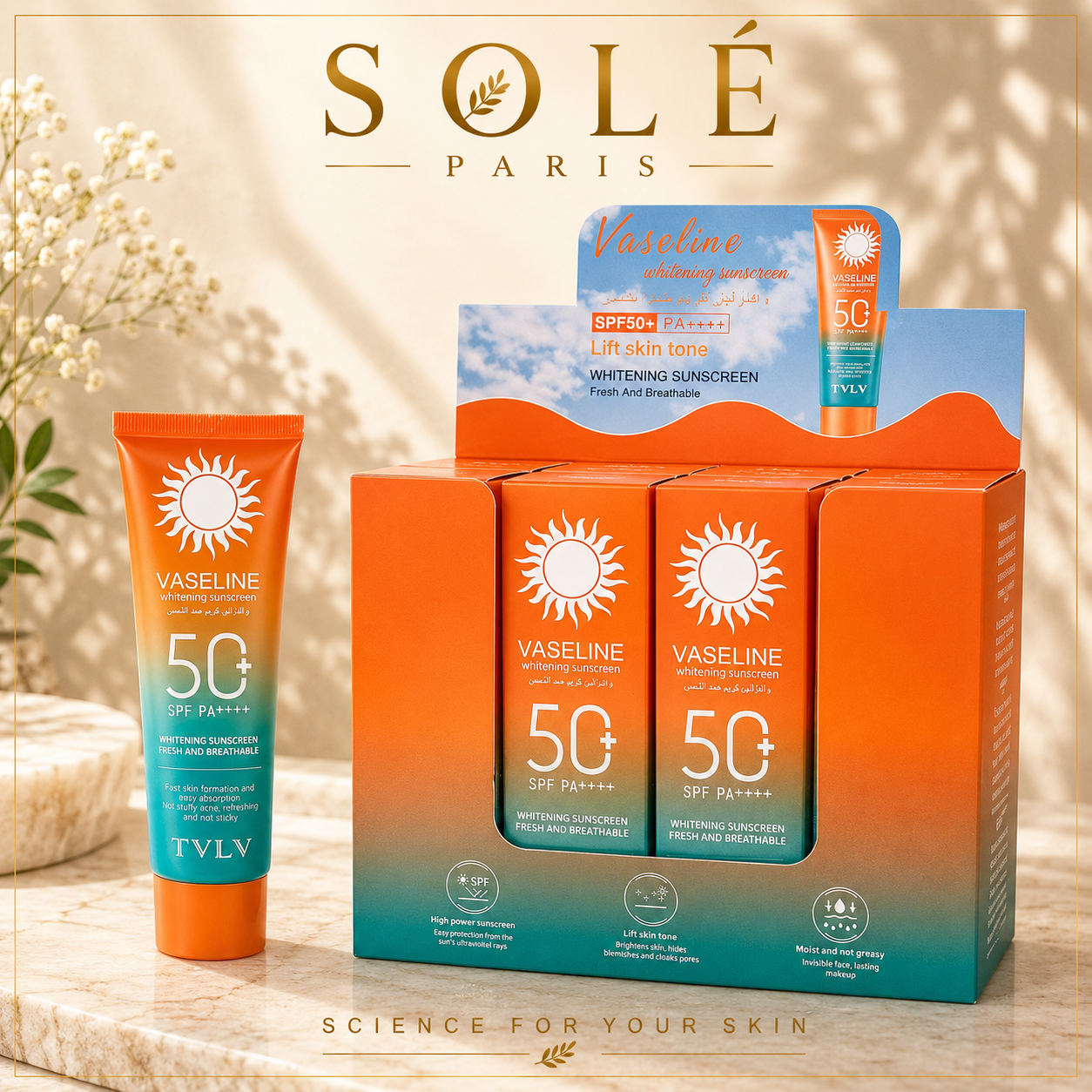 TVLV Whitening Sunscreen SPF 50+ PA++++