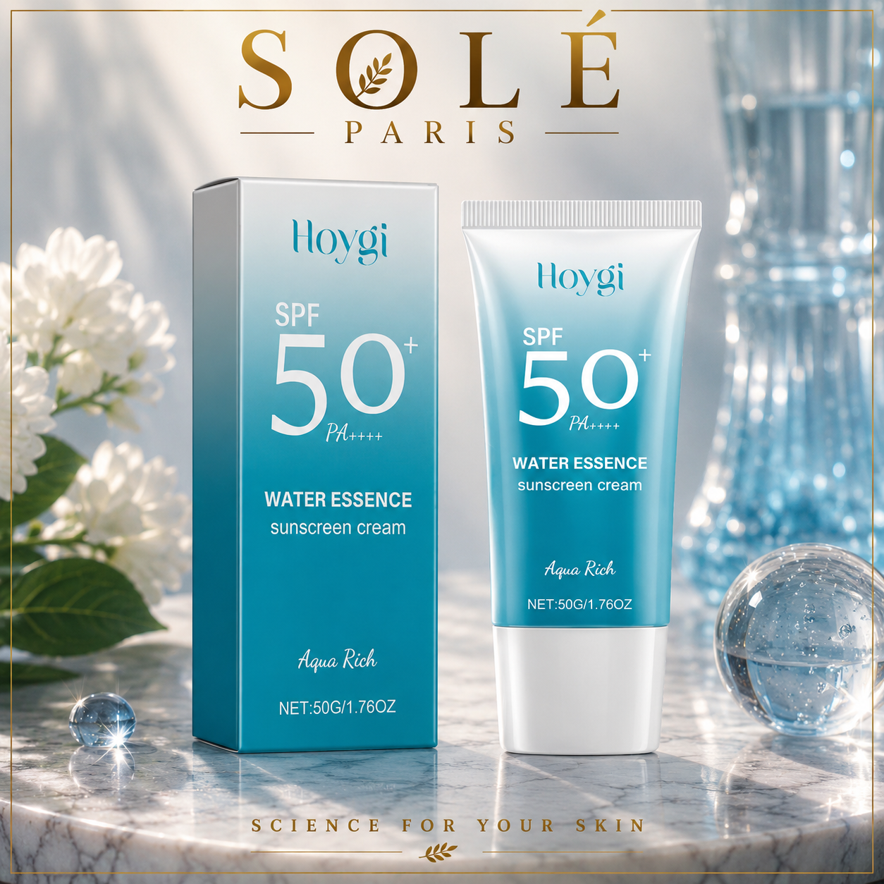 Hoygi Water Essence Sunscreen Cream SPF 50+ PA++++