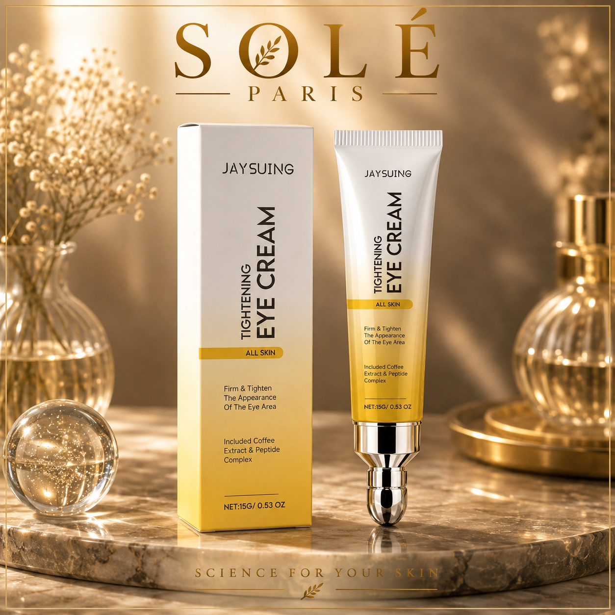 Jaysuing Coffee Peptide Tightening Eye Cream