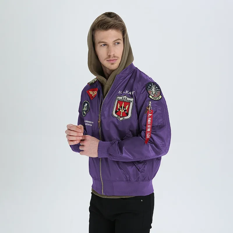 Fashion Airborne Division Badge Loose Men Jacket
