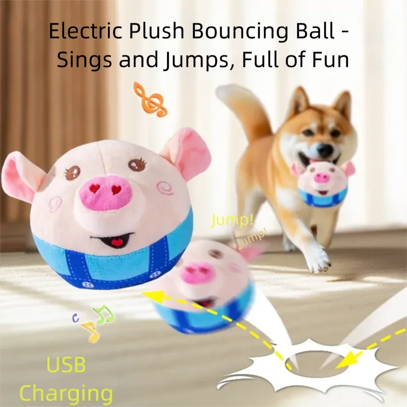 Bouncing Piggy- Interactive Dog Toy